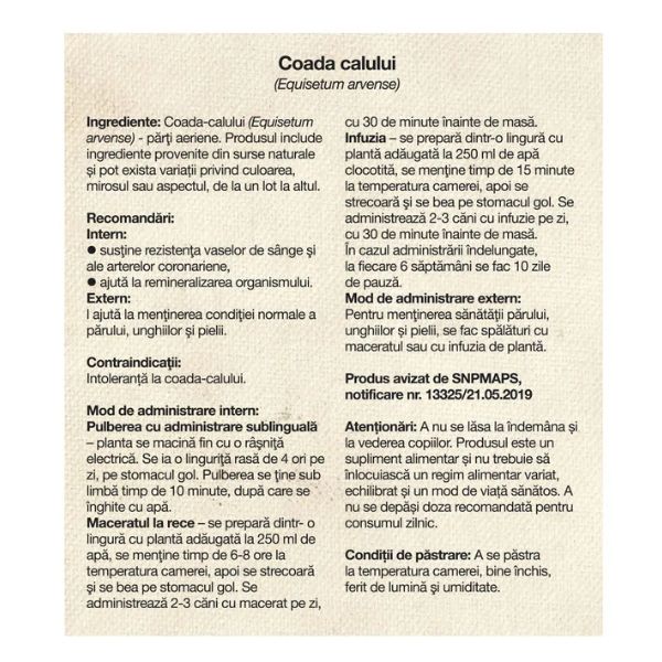 Poza produs Ceai coada calului | 50 gr