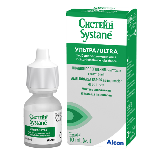 Poza produs Systane Ultra picaturi oftalmice lubrifiante, Alcon | 10 ml