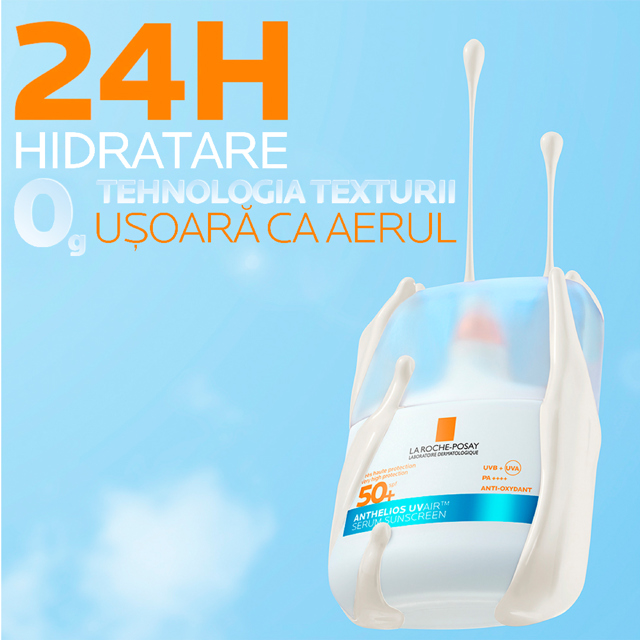 Poza produs Anthelios Uvair ser de fata SPF 50+, La Roche-Posay | 50 ml