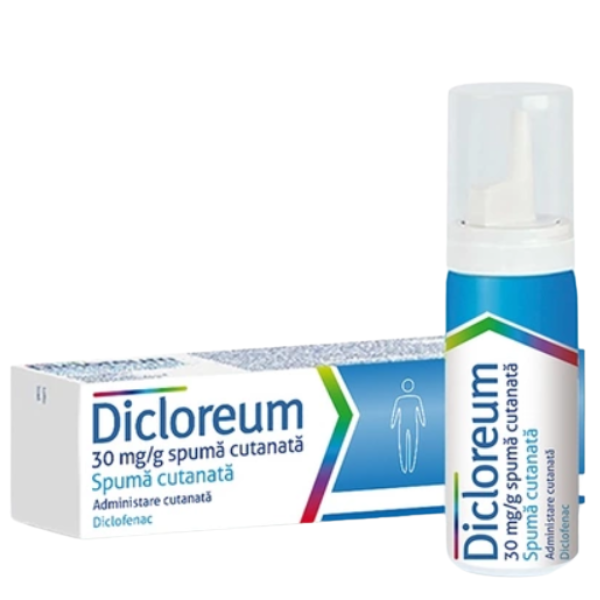 Poza produs Dicloreum spuma cutanata, AlfaSigma | 50 g