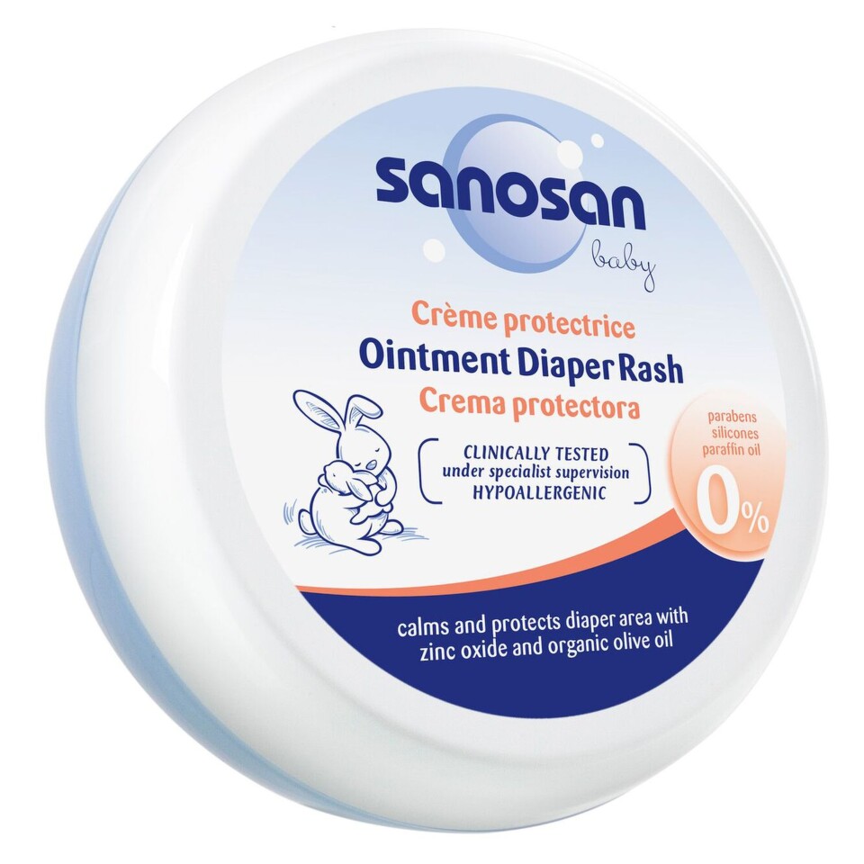 Poza produs Crema antiiritatii cu zinc pentru bebelusi, Sanosan Baby | 150 ml