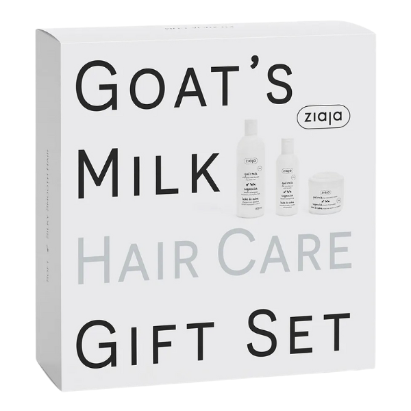 Poza produs Set Goat's Milk: sampon cu keratina si lapte de capra 400 ml + balsam 200 ml + masca 200 ml, Ziaja 