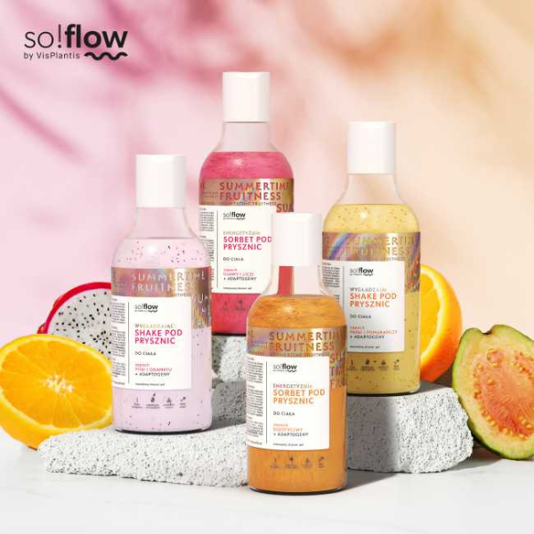 Poza produs Gel de dus So!Flow Sorbet de Fructe Exotice, Green Pharmacy | 400 ml