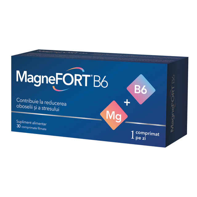 Poza produs Magnefort B6, Biofarm  | 30 comprimate