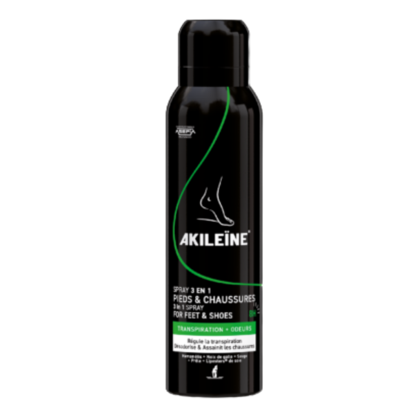 Poza produs Spray 3 in 1 pentru picioare si incaltaminte, Akileine, Asepta | 150 ml