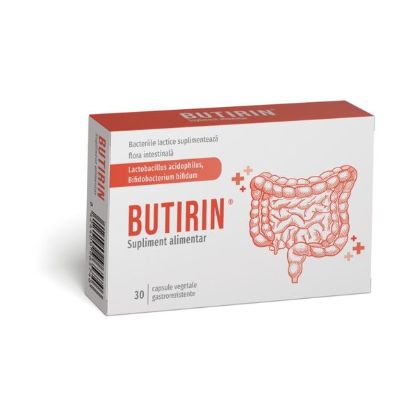 Poza produs Butirin, Naturpharma| 30 capsule vegetale gastrorezistente