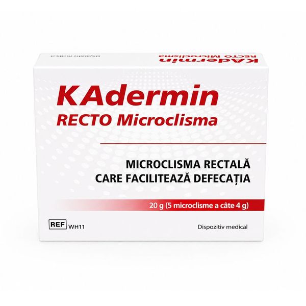 Poza produs Kadermin Recto microclisma, Mba Pharma | 5 microclisme x 4 g