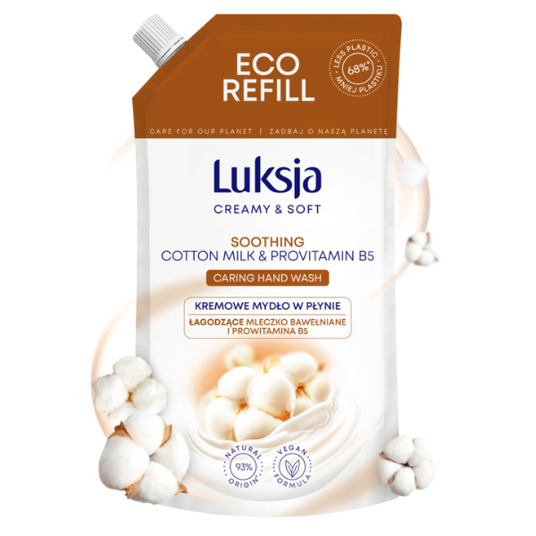 Poza produs Rezerva sapun lichid CREAMY & SOFT XXL Soothing, Luksja | 900 ml