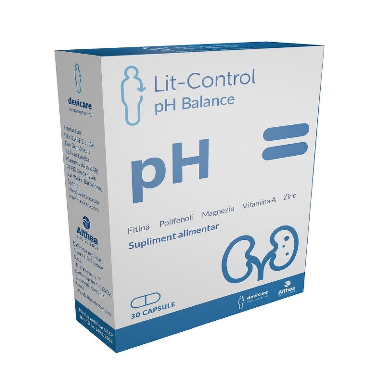 Poza produs Lit Control PH Balance, Althea Life Science | 30 capsule