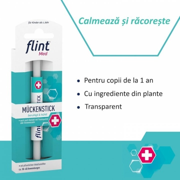 Poza produs Stick calmant dupa intepaturi de insecte Flint Med 1 an+, Kyberg | 2 ml