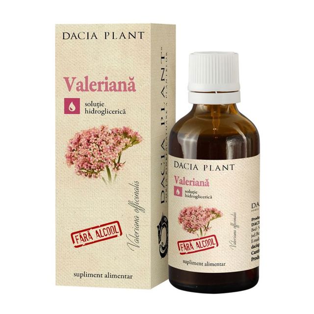 Poza produs TINCTURA VALERIANA FARA ALCOOL 50ML