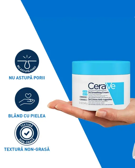 Poza produs Cerave sa crema hidratanta si exfolianta anti-rugozitati | 340 g