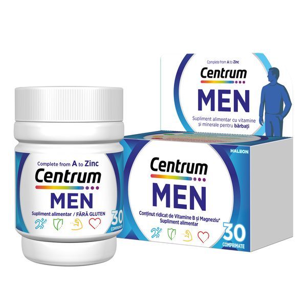 Poza produs Centrum pentru barbati Complet de la A la Zinc | 30 comprimate