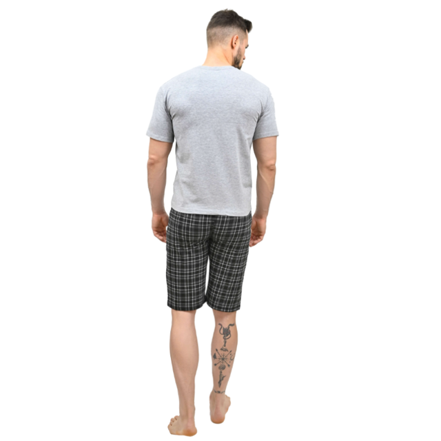 Pijama barbati PBV28 NEGRU GRI GAME OVER, Uniconf | marimea S — poza produs 2/4