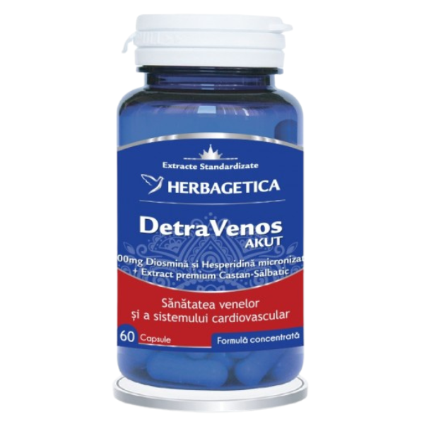 Poza produs DetraVenos Akut, Herbagetica | 60 capsule