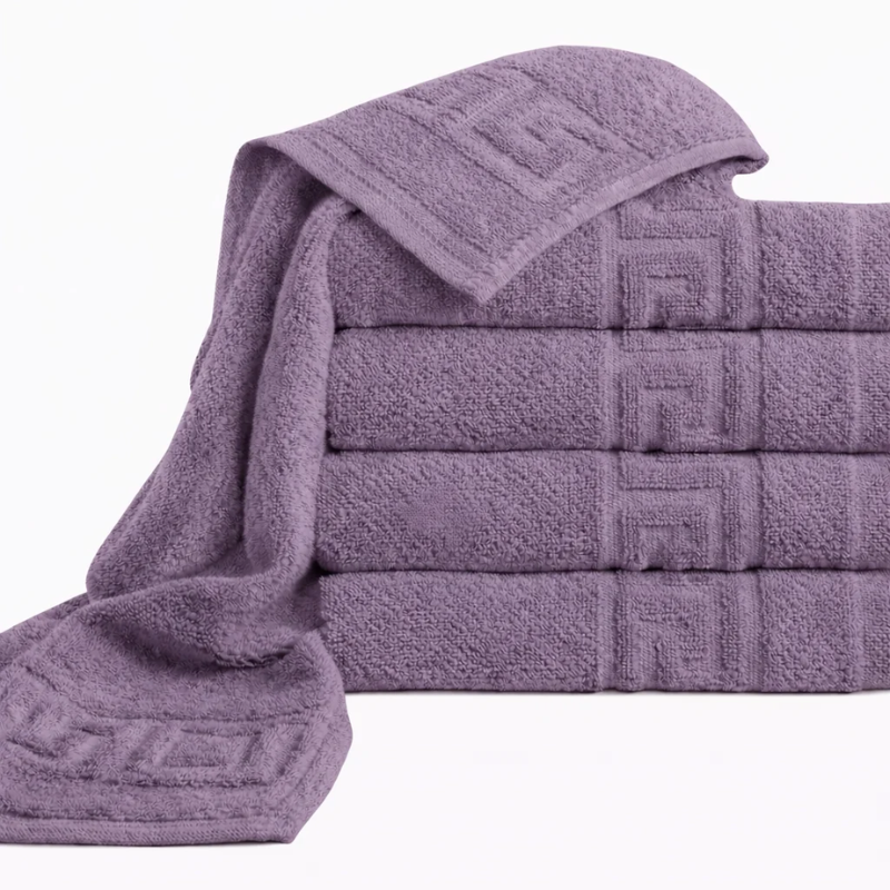 Poza produs Set prosop GREEK BORDER 100% bbc Lila, Ralex | 2 buc