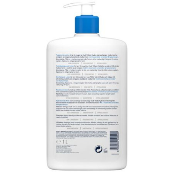 Poza produs Lotiune hidratanta de fata si corp pentru piele uscata si foarte uscata, CeraVe | 1000 ml, CeraVe