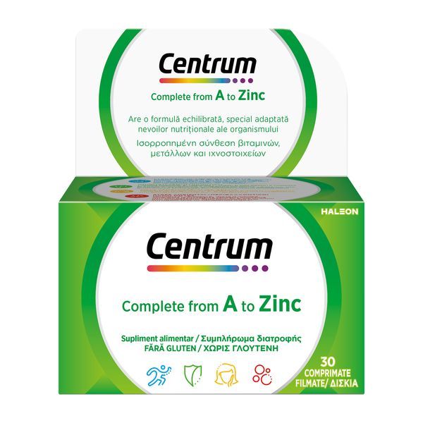 Poza produs Centrum Complet de la A la Zinc, Haleon | 30 comprimate