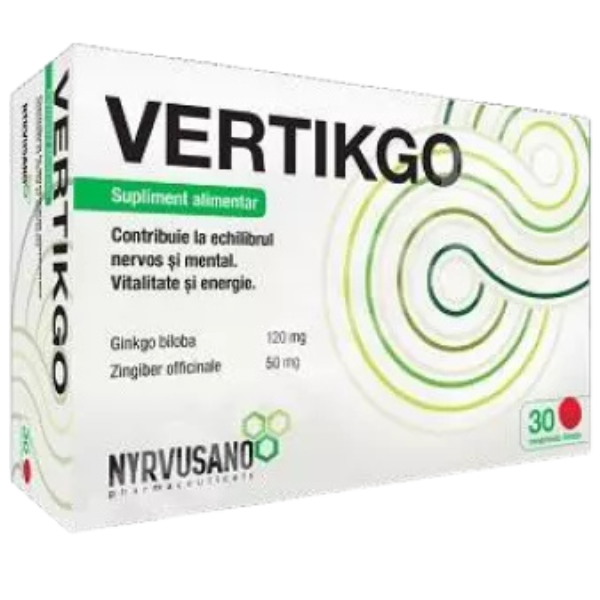 Poza produs Vertikgo, Nyrvusano Pharmaceuticals | 30 comprimate