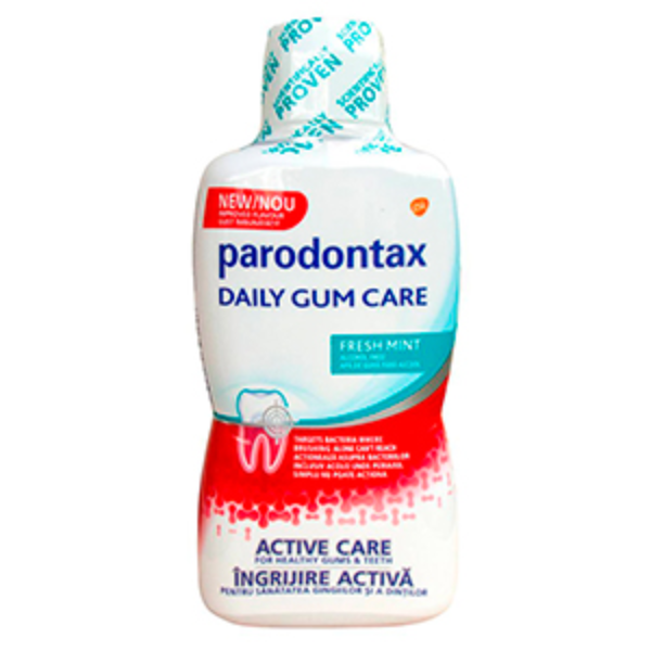 Poza produs Apa de gura Parodontax Daily Gum Care Fresh Mint, Glaxo | 500 ml