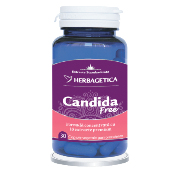 Poza produs Candida Free, Herbagetica | 30 capsule