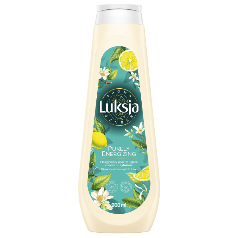 Poza produs Gel spuma de baie AROMA SENSES PURELY ENERGIZIG Citrice, Luksja | 900 ml