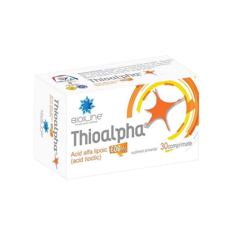 Poza produs Thioalpha 600 mg, Helcor | 30 comprimate
