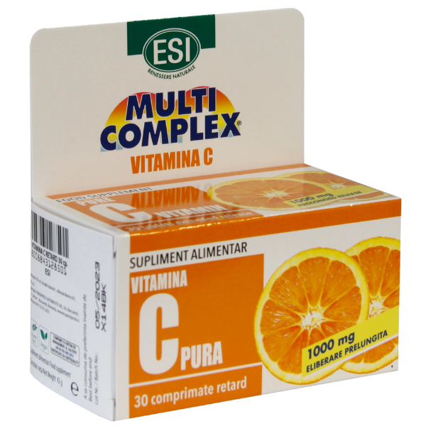 Poza produs ESI VITAMINA C PURA 1000MG RETARD 30CPS