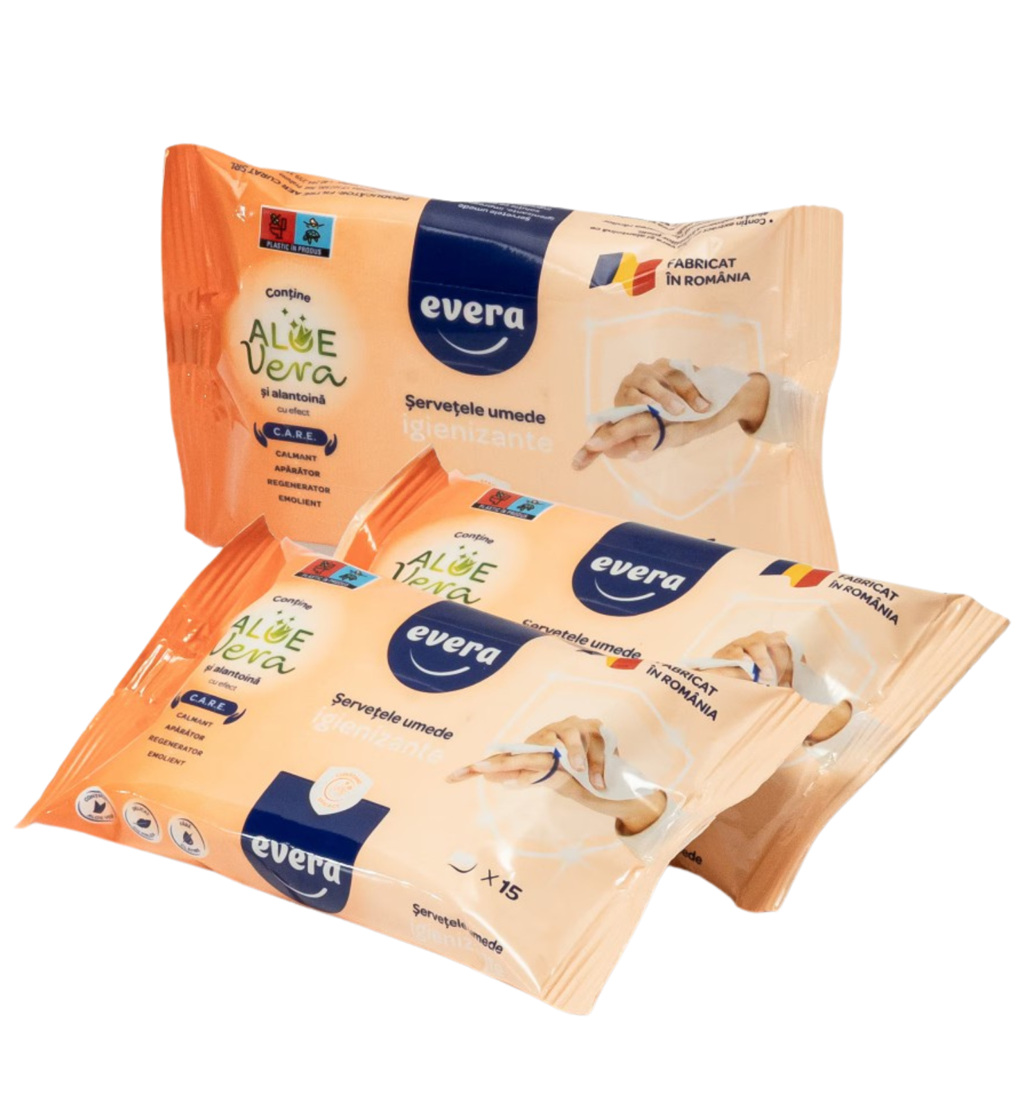 Poza produs SERVETELE IGIENIZANTE EVERA 15BUC