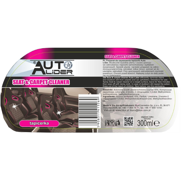 Poza produs Solutie curatare tapiterie si covoare auto, Blux | 300 ml