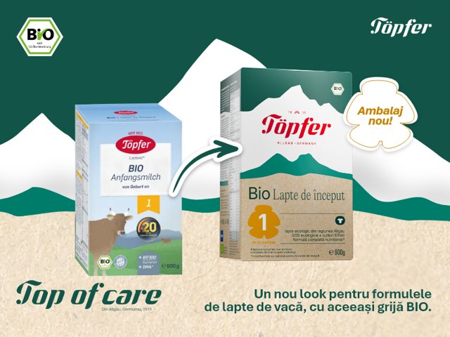 Poza produs Lapte praf  Bio 1 de la 0 luni, Topfer | 600 g