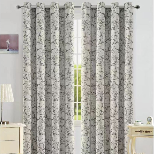 Poza produs Draperie CHNILLE MARMORAT Gri, Perpetuum | 140 x 245 cm