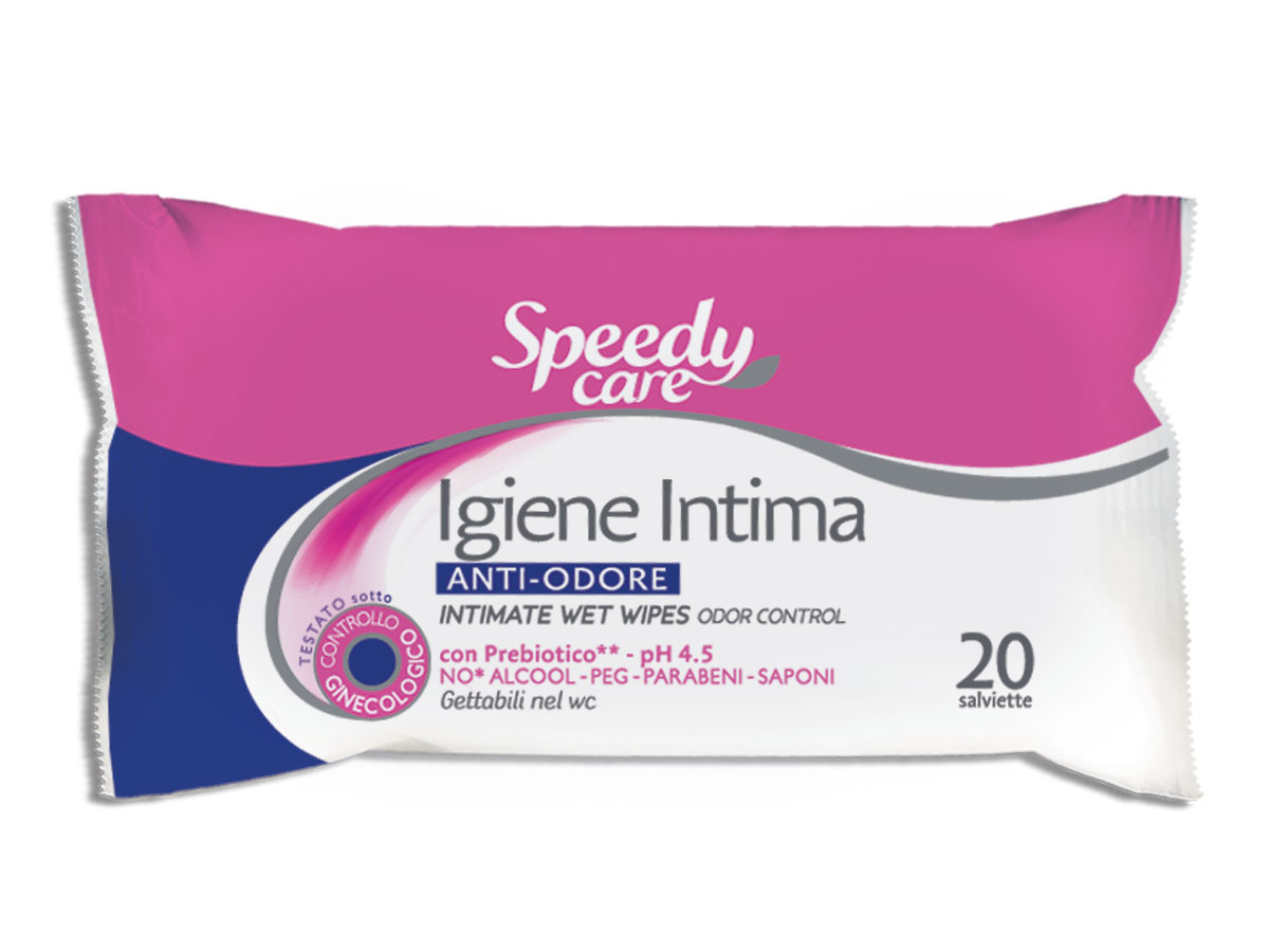 Poza produs Servetele umede pentru igiena intima Speedy Care, O-PAC | 20 buc