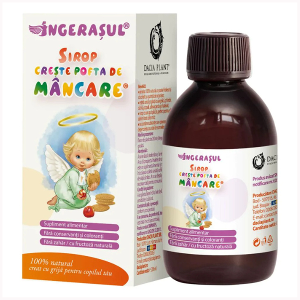 Poza produs Ingeras Sirop Creste Pofta de Mancare, Dacia Plant | 200 ml