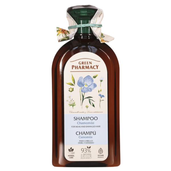 Poza produs Sampon pentru par fragil si deteriorat cu extract de Musetel, Green Pharmacy | 350 ml