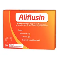 Aliflusin 500 mg/200 mg/4 mg, Natur Produkt | 10 plicuri granule efervescente