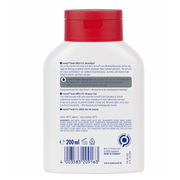 Gel de dus cu uree 5%, Numismed | 200 ml — poza produs 2/2