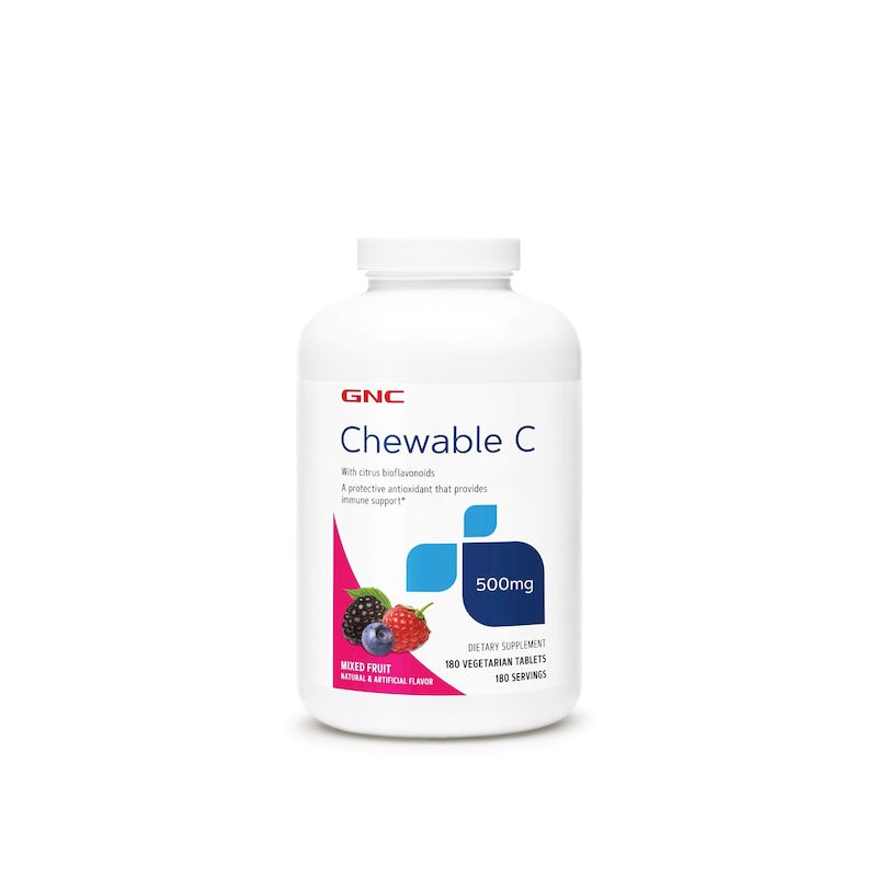 Poza produs GNC Vitamina C Masticabila 500 mg | 180 tablete