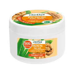 Masca de par pentru par gras DEBA Natural Beauty, Rubella | 500 ml