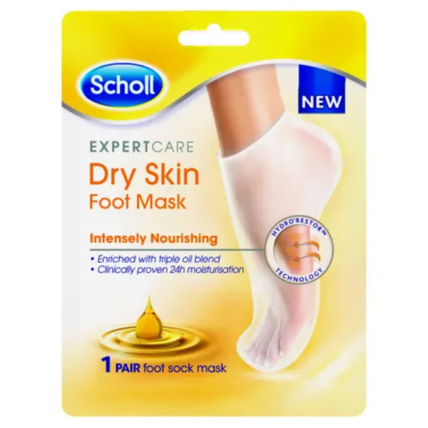 Poza produs Sosete tip masca Scholl pentru hidratarea intensă a picioarelor Footmask Triple Oil, Reckitt Benckiser | 1 pereche