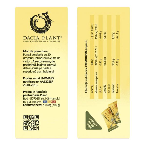Poza produs Calmotusin Drops cu miere si eucalipt | 20 bucati