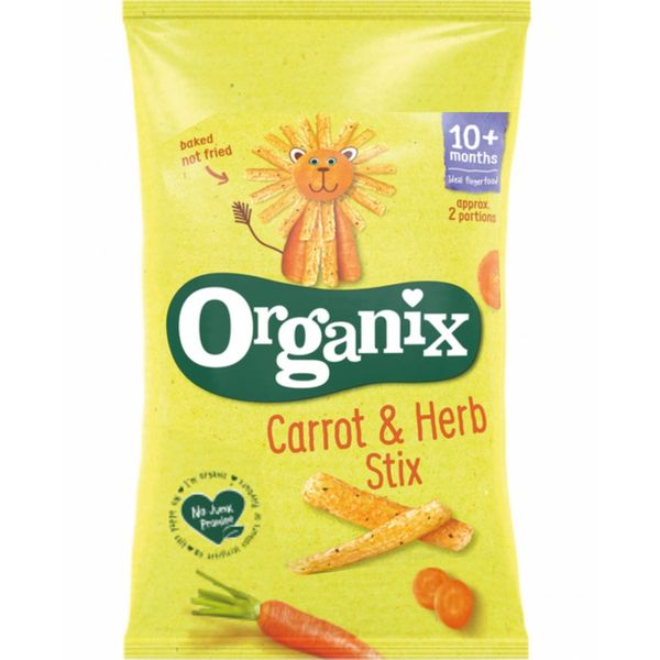 Poza produs Sticksuri ecologice din porumb cu morcovi 10 luni+, Organix | 4x15 g