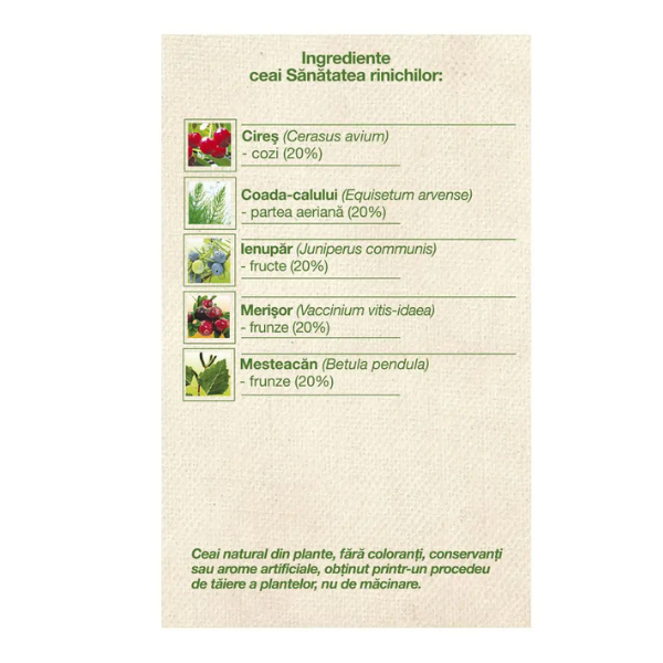 Poza produs Ceai Sanatatea Rinichilor, Dacia Plant | 50 g