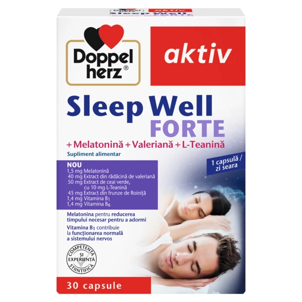 Poza produs Sleep Well Forte, Doppelhertz Aktiv | 30 capsule