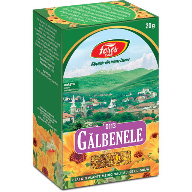 Poza produs Galbenele, flori, D113, ceai la punga, Fares | 20G