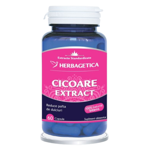 Poza produs Cicoare Extract, Herbagetica | 60 capsule