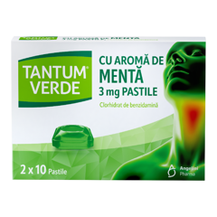 TANTUM VERDE CU AROMA DE MENTA 3 MG X 20