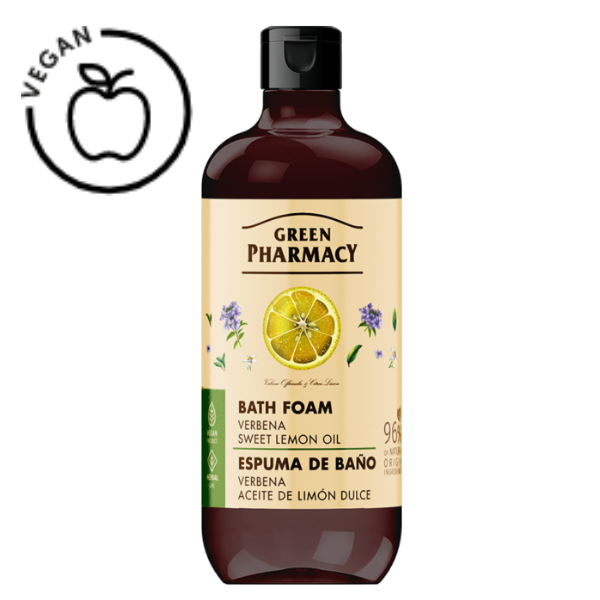 Poza produs Spuma de baie Verbena si Ulei de Lamaie Dulce, Green Pharmacy | 500 ml
