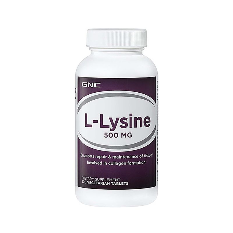 Poza produs GNC L-lysine 500 Mg, L-lizina | 100 Tb