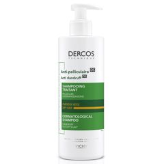 Sampon anti-matreata pentru par normal-uscat Dercos, Vichy | 390 ml